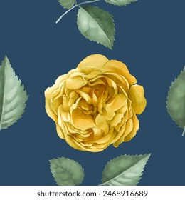 Seamless pattern. Pattern flower. Vector illustration in a watercolor style. Use printed materials, signs, objects, websites, maps.
