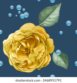 Seamless pattern. Pattern flower. Vector illustration in a watercolor style. Use printed materials, signs, objects, websites, maps.
