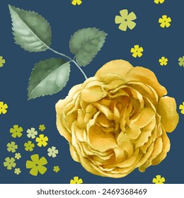 Seamless pattern. Pattern flower. Vector illustration in a watercolor style. Use printed materials, signs, objects, websites, maps.
