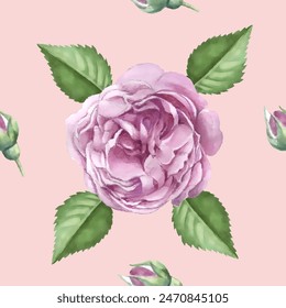 Seamless pattern. Pattern flower. Vector illustration in a watercolor style. Use printed materials, signs, objects, websites, maps.
