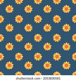 Seamless pattern flower.Elegant floral design.Botanical print. Fashion print. Vector illustration.