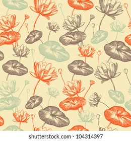 seamless pattern with flowers