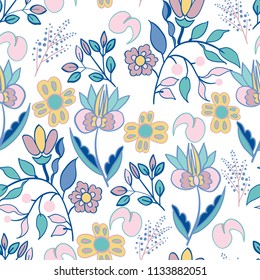 seamless pattern with flowers