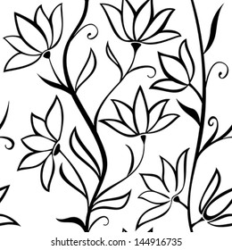 Seamless pattern flowers