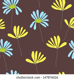 Seamless pattern with flowers