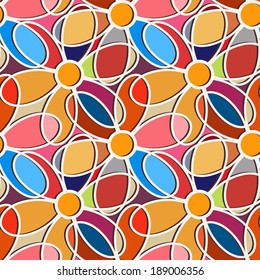 Seamless pattern with flowers