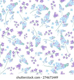 Seamless pattern with flowers 