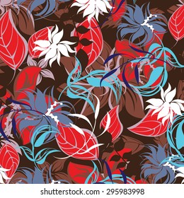 Seamless pattern flowers 