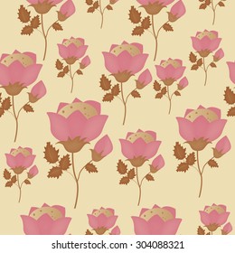seamless pattern with flowers