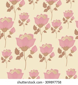 seamless pattern with flowers