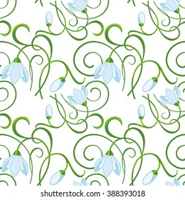 Seamless pattern with flowers