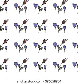 seamless pattern from flowers