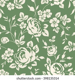 Seamless pattern with flowers