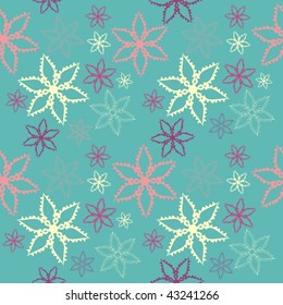 seamless pattern with flowers