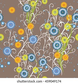 seamless pattern flowers