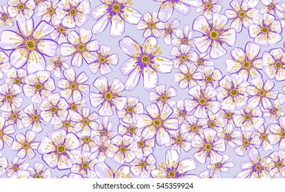 Seamless pattern of flowers.
