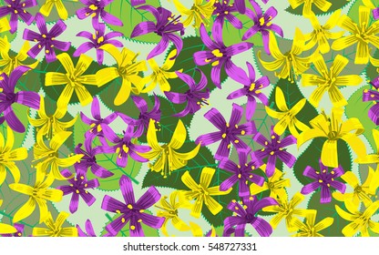 Seamless pattern of flowers.