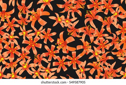 Seamless pattern of flowers.