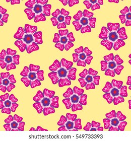 Seamless pattern of flowers.