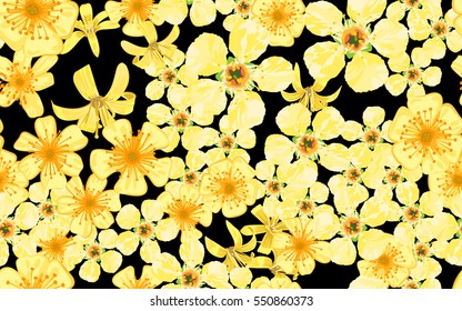 Seamless pattern of flowers.