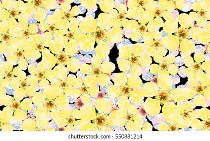 Seamless pattern of flowers.