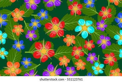 Seamless pattern of flowers.