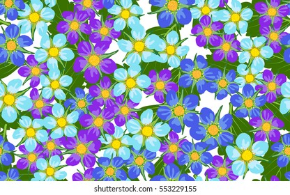 Seamless pattern of flowers.