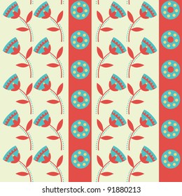 Seamless pattern with flowers