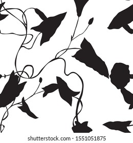 Seamless pattern with flowers. Abstract background texture.