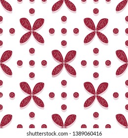 Seamless pattern with flowers. Abstract colorful background. Design for banner, poster, textile, print.