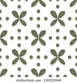 Seamless pattern with flowers. Abstract colorful background. Design for banner, poster, textile, print.