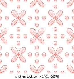 Seamless pattern with flowers. Abstract colorful background. Design for banner, poster, textile, print.