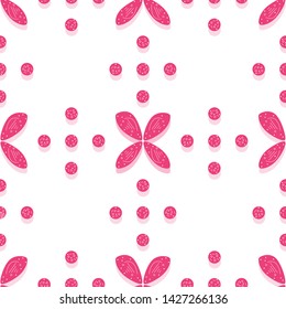 Seamless pattern with flowers. Abstract colorful background. Design for banner, poster, textile, print.