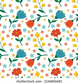 Seamless pattern with flowers, abstract repeating pattern.For paper, cover, fabric, textiles, gift wrapping, advertising, wall art, interior decor. Vector illustration of fashion.