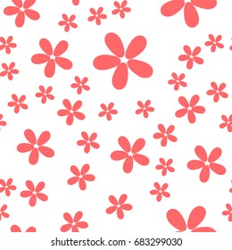 seamless pattern with flowers. Baby Wallpapers. paper