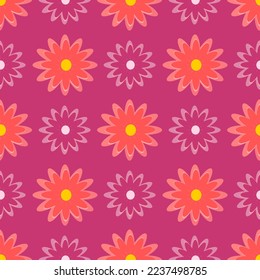seamless pattern with flowers background