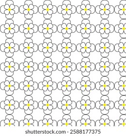seamless pattern with flowers background