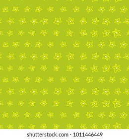 Seamless pattern with flowers. Background with mnimalistic floral elements. Vector illustration for spring or summer backdrops, fabric and wrapping