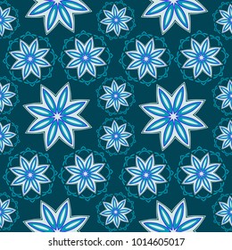 Seamless pattern with flowers. Background for packaging, decoration, design.