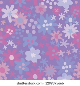 seamless pattern with flowers background. Vector seamless pattern. Garden flower hand drawing pastel. floral illustration, packing, textiles, paper. Pastel flowers