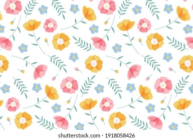 patrón impecable con flores para banners, tarjetas, volantes, fondos de pantalla de medios sociales, etc.