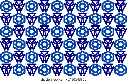 seamless pattern with flowers, seamless pattern with blue and white flowers, light blue flower hexagon block of blue background background design for fabric print, ceramic Japanese style checkerboard