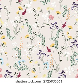 Patrón sin fisuras con flores. Una rama con flores y hojas. Diseño de la superficie para el papel del regalo, Fondo de pantalla, fondo de la página del Web, tarjetas de felicitación, materia textil.