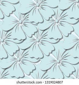 Seamless pattern with flowers. Can be used for background, wallpaper, decoration.