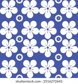 seamless pattern with flowers cloth