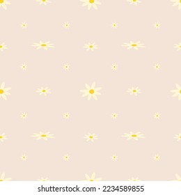 seamless pattern is flowers cute on brown background that design for print, wallpaper and gift  so cute