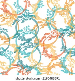 Seamless pattern with flowers for design. Small colorful multicolor flowers.  White background. Spring floral background. Design concept for fashion print.