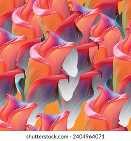 Seamless pattern flowers.  Design for textiles, souvenirs, fabrics, packaging and greeting cards and more.