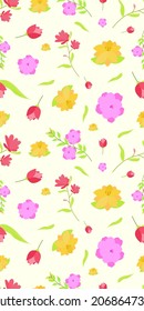 seamless pattern with flowers element	