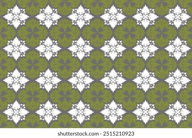 Seamless pattern with flowers, Embroidery Bohemian. Art Ornament Print. Design for Carpet, Cover, Wallpaper, Wrapping, Fabric, Clothing.